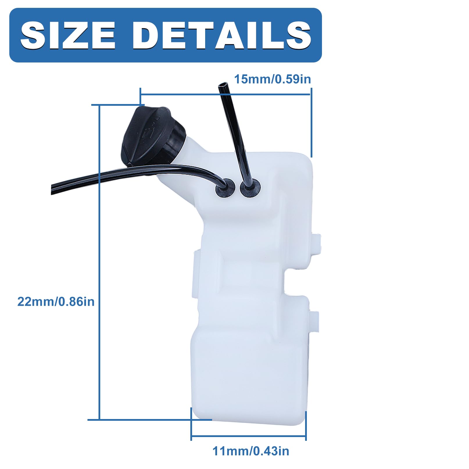 AUMEL 4137 350 0410 New Gas Tank Fuel Tank For Stihl FS80 FS80R FS85 HT75 FC75 FC85 FS75 KM85 FS74 FH75 KW85 Trimmer Brushcutter with Cap.