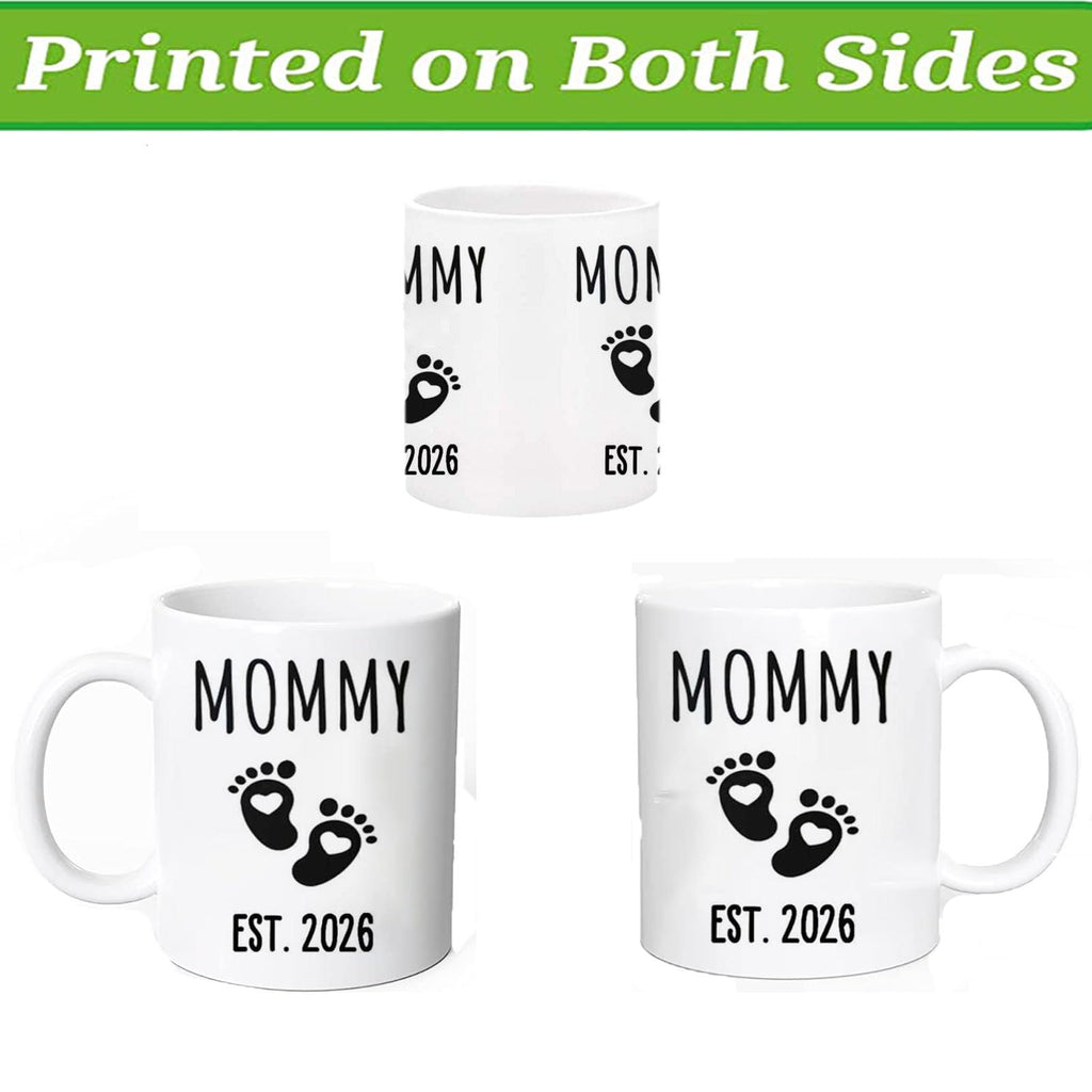 Mommy Daddy Est 2026 Coffee Mug,New Parents Gifts for Couples,First Time Mommy Daddy mugs,New Dad Gift,Mom Mug,Pregnancy Announcement Anniversary Parents to Be Gift,Baby Mother's Day Father's Day Gift