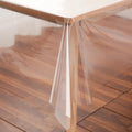 Clear Plastic Tablecloth Protector Rectangle 60x120 inch Waterproof Oilproof Stain Resistant Wipeable Table Cover for Dining Tables