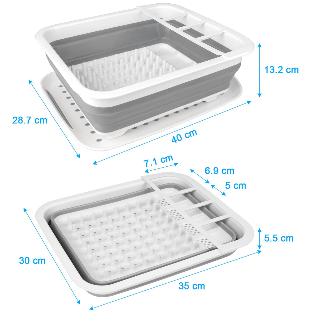 Collapsible Dish Drying Rack Portable Dish Drainers for Kitchen Counter with Drainboard,Kitchen Sink Organizer Basket RV Accessories Camper Kitchen Organization Storage Dish Rack Over Sink Drying Rack