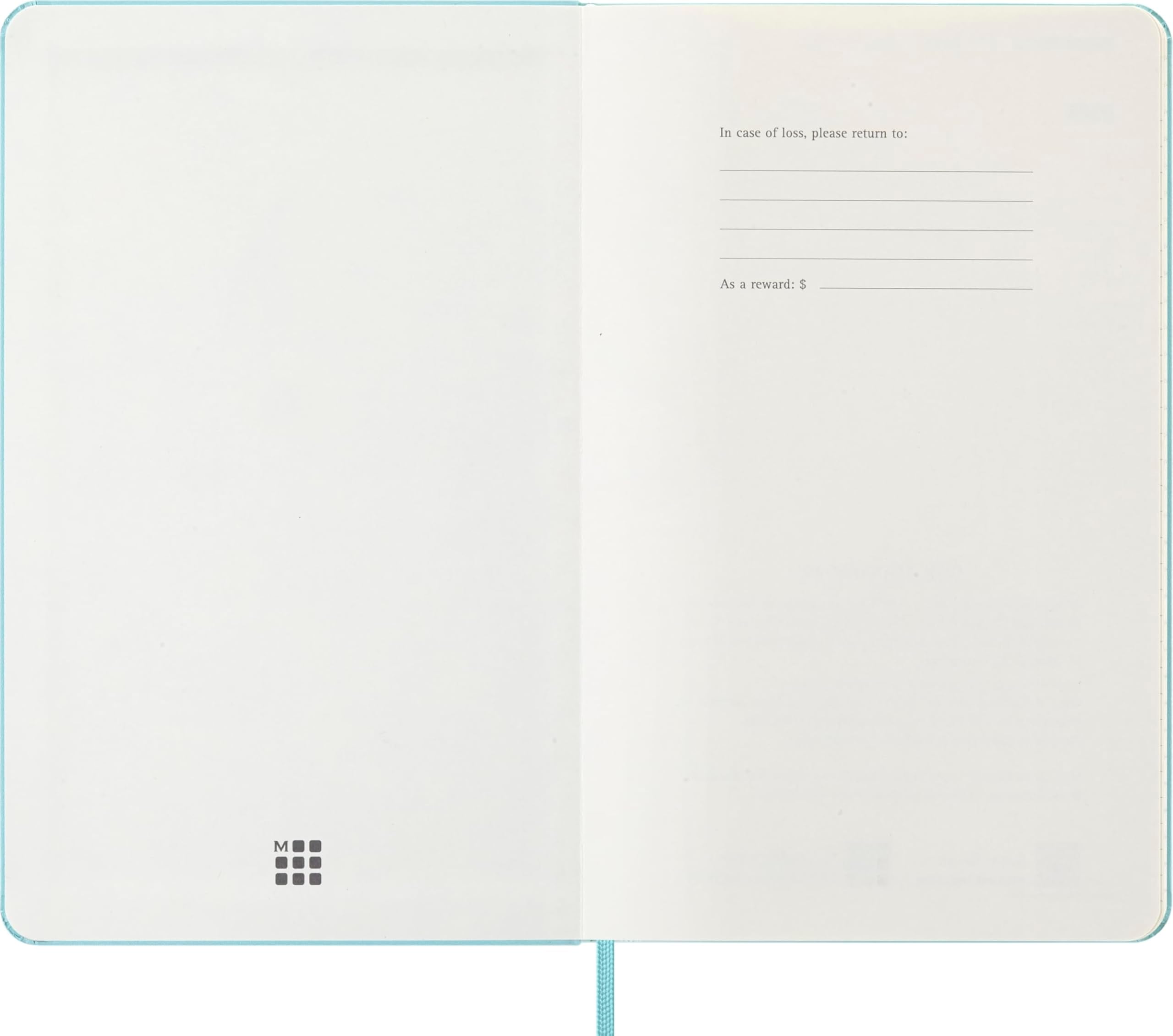 Moleskine Classic 18 Month 2025-2026 Weekly Planner, Hard Cover, Large (5" x 8.25"), Aquamarine, 208 pages