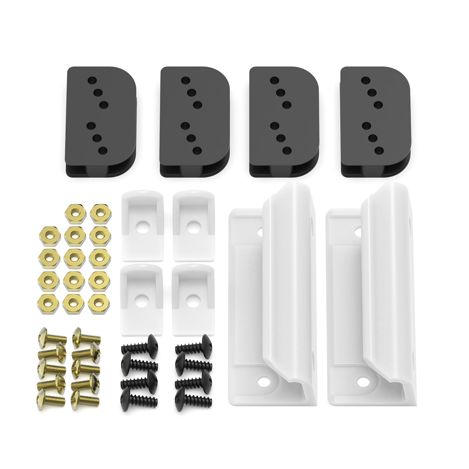 Xinafan DK100-A Door TuneUp Kit Compatible with Arrow Storage, Outdoor Slider Door Handle Replacement Parts for Shed Sliding Doors, Door Hardware Kit for Arrow Warehouse, White Handle