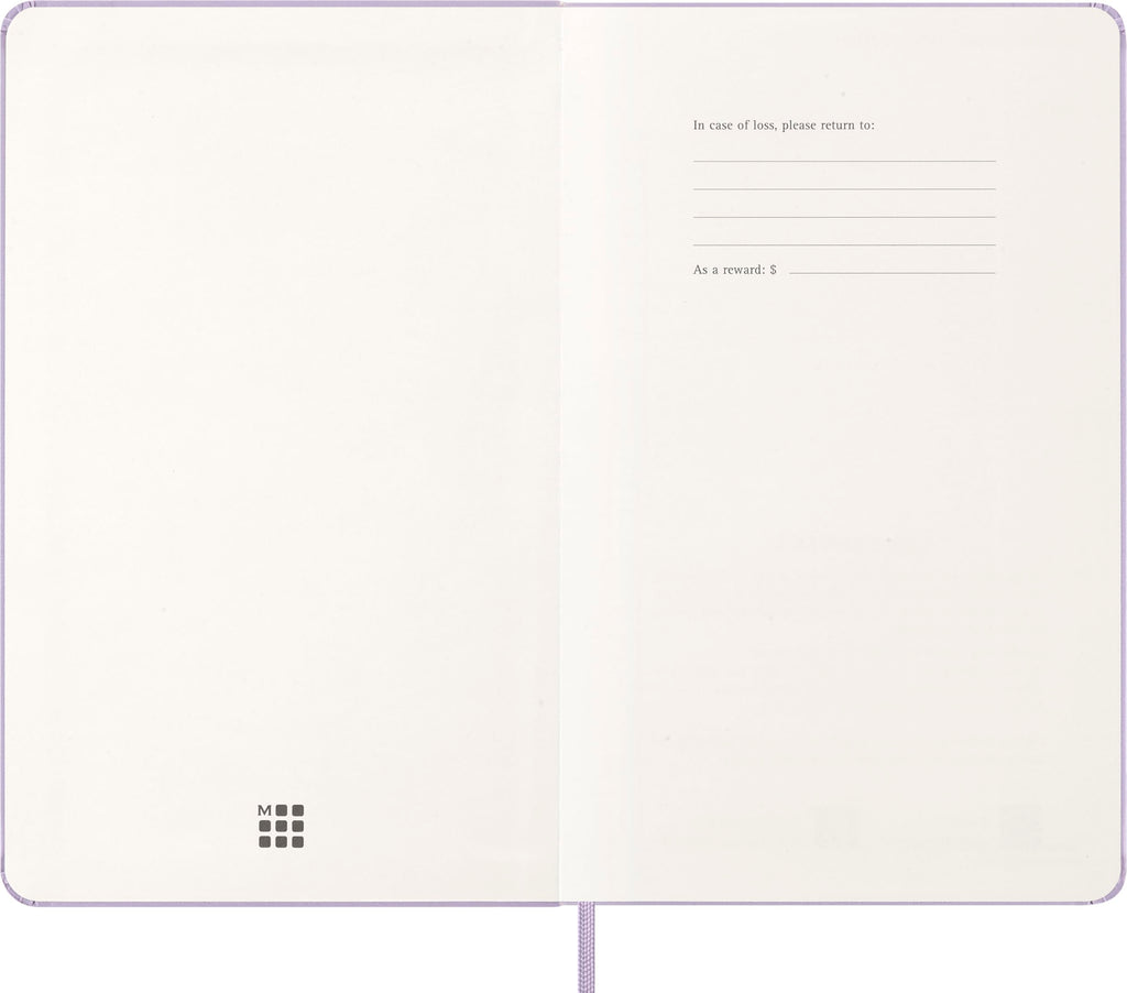Moleskine Classic 12 Month 2026 Daily Planner, Hard Cover, Large (5" x 8.25"), Pastel Lilac, 400 pages