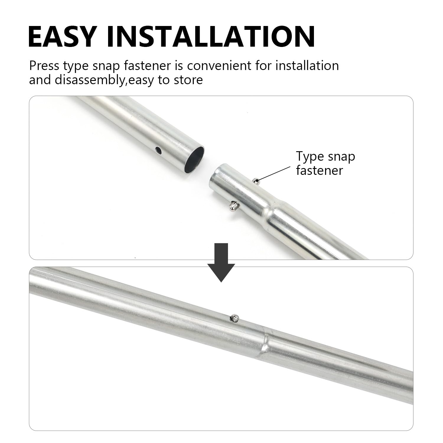 scottchen PRO Pool Cover Tool Swimming Pool Rod 26-1/2inch Pool Safety Cover Installation and Removal Tool