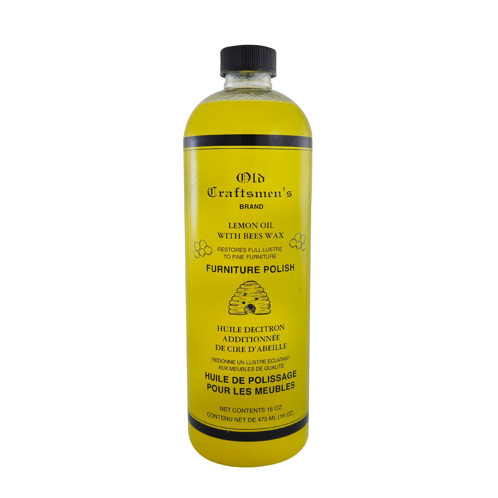 Fox Run Lemon Oil With Beeswax Furniture Polish and Conditioner, 16 ounces