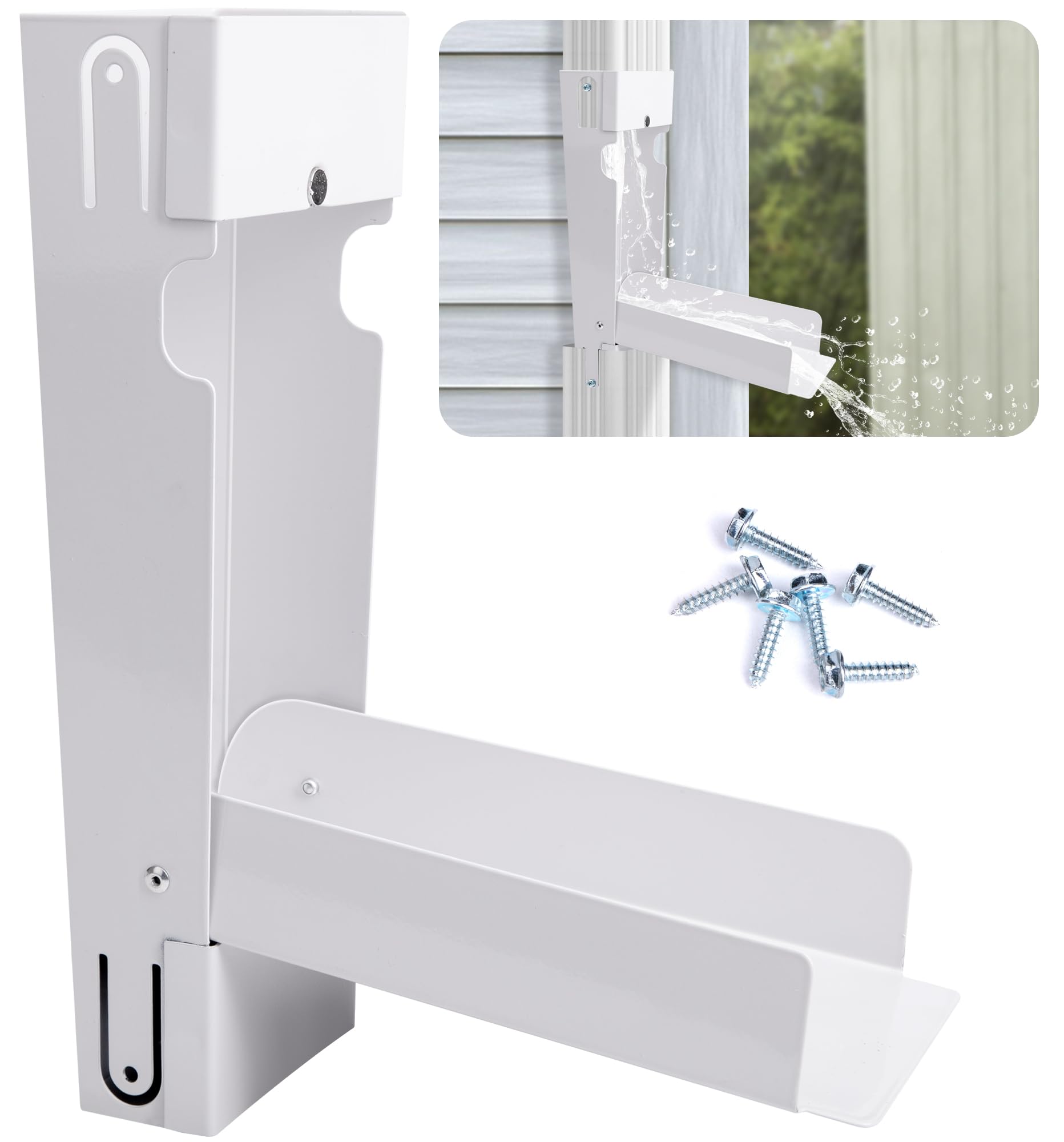 EBaokuup Rainwater Collection System, Rain Barrel Diverter Catching Collection System, Stainless Steel Raindrop Rainwater Colander Fits 2" x 3" Standard Downspout