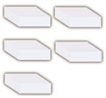 STTMGN Dry Erase Magnetic Labels (1x3,Pack of 60),Write On Magnets Sticker,Real Waterproof/Reusable for Classroom&Office&Cabinet&whiteboard&Fridge&More (White)