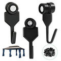 HGroCA Gazebo Curtain Hooks, Metal 36Pcs Steel Track-Hooks with Wheel Replacement for Canopy Mosquito Net Balcony Awnings