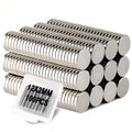 DIYMAG 100Pcs Refrigerator Magnets, Small Round Disc Magnets for Crafts, Premium Brushed Nickel Tiny Fridge Magnet, Office Magnets, and Whiteboard Magnet