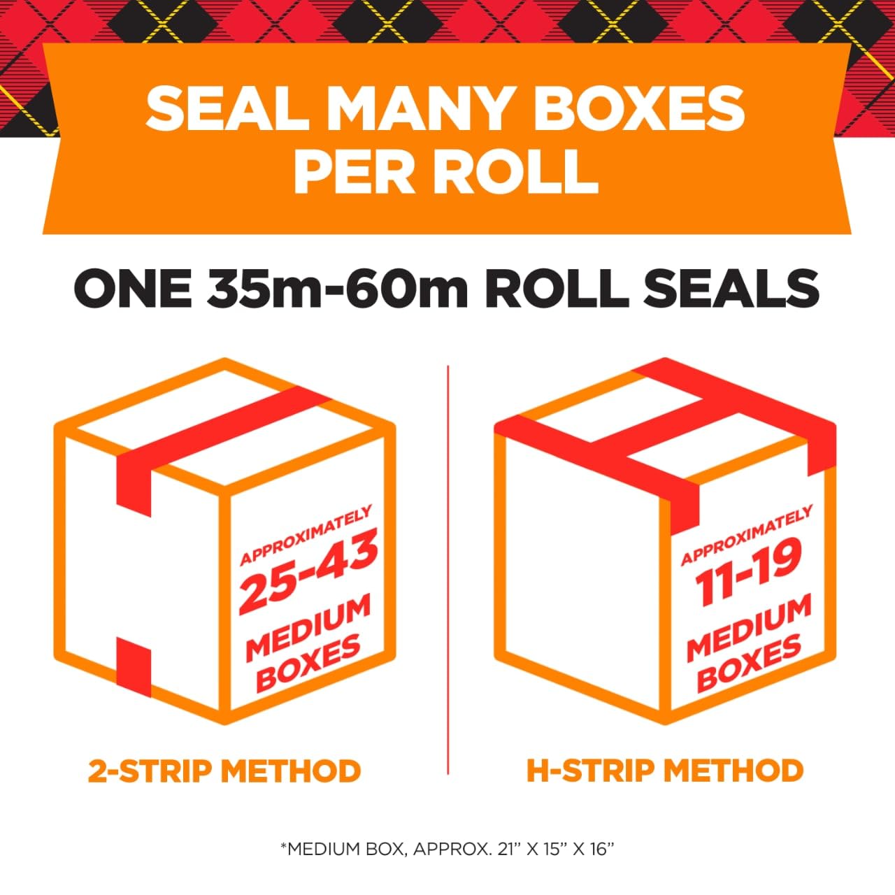Scotch Long Lasting Storage Packaging Tape, 1.88 Inches x 54.6 Yards, 6 Rolls (3650-6)