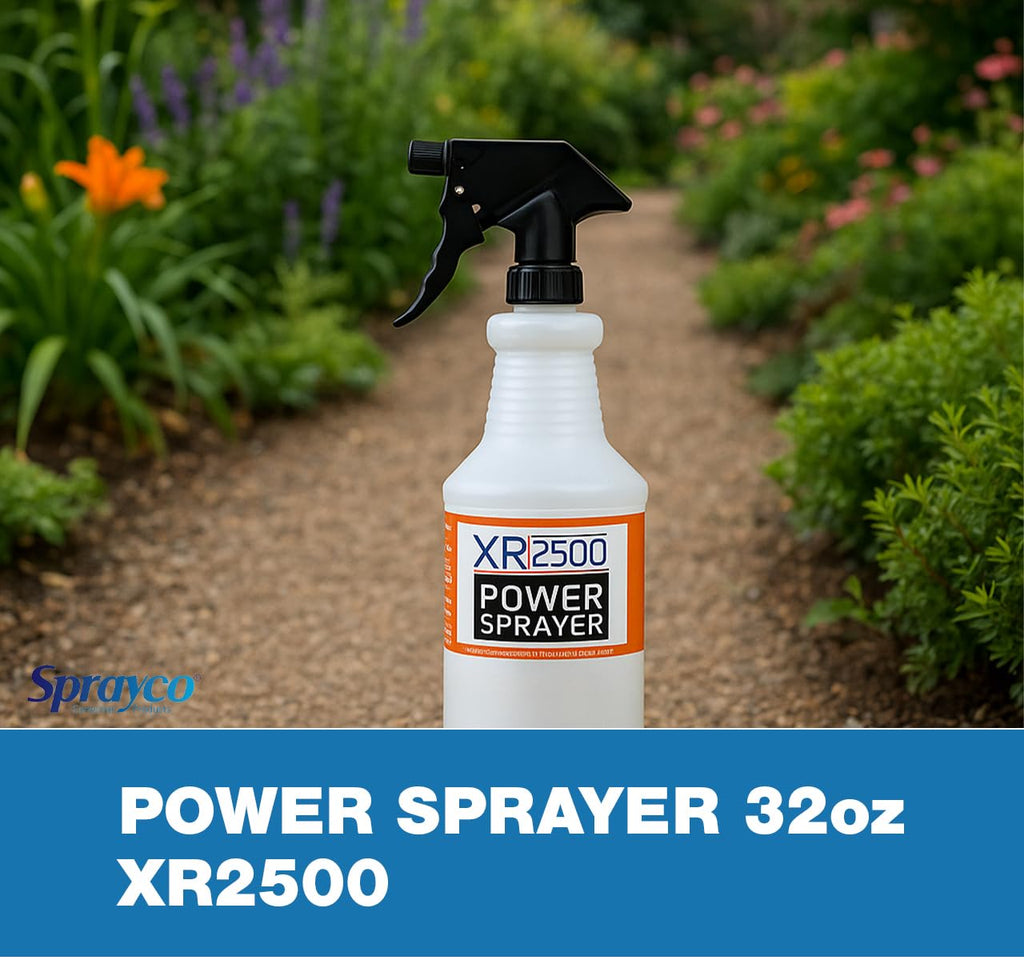 Sprayco Power Spray Bottles with High Output and Dilution Scale, Fully Adjustable and Chemically Resistant, 32oz, 2-Pack
