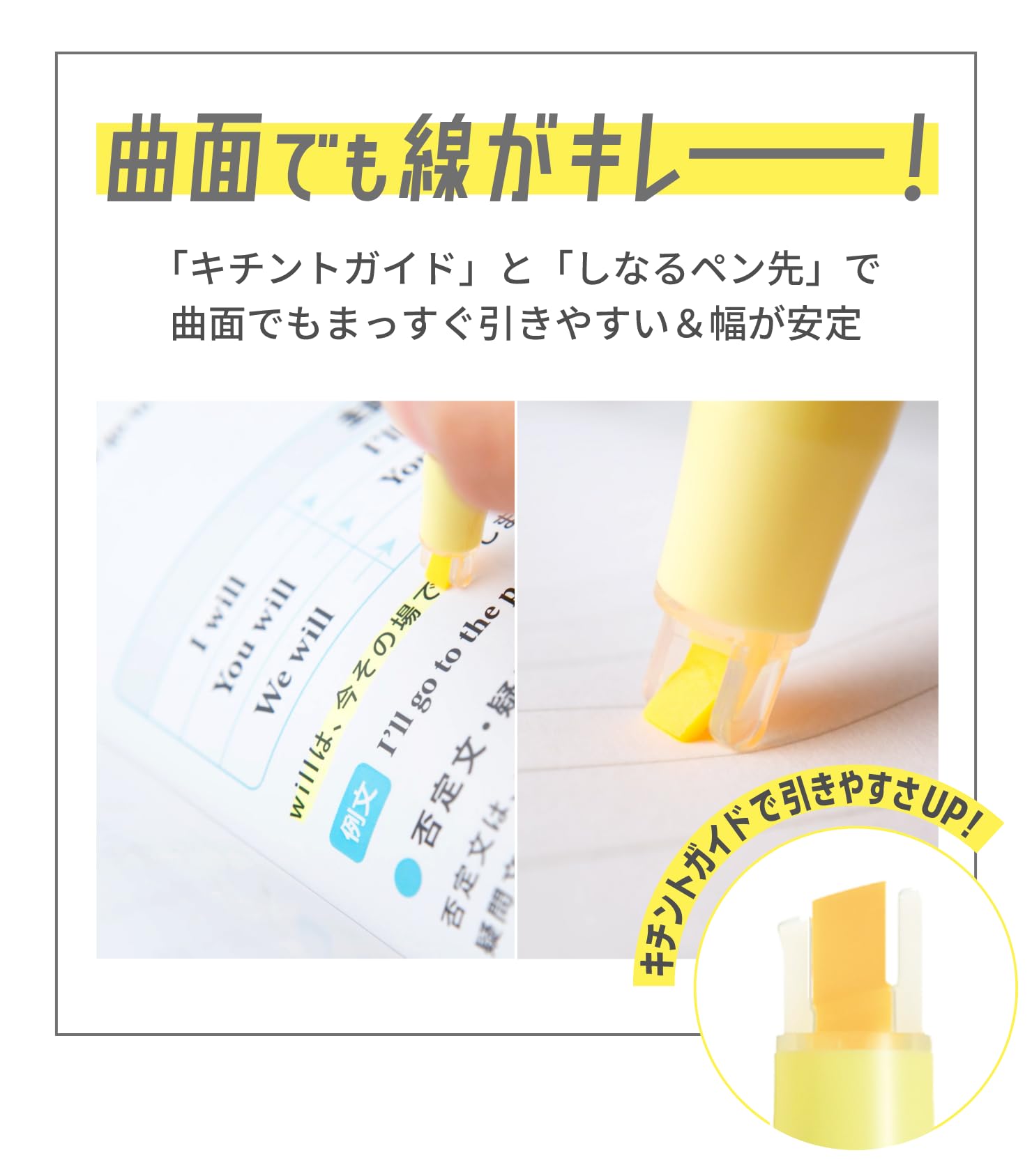 PILOT KIRE-NA Highlighter Set, Basic 5 Colors, Chisel and Fine Tip, Quick-Dry Pigment Ink, SKIW-1-5C1