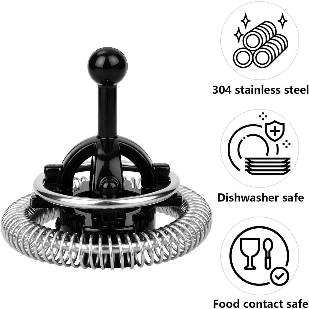 2pcs Stainless Steel Milk Frother Whisk Replacement Parts for Nespresso Aeroccino 3 or 4 Plus, Durable ABS Material Frothing Accessories with Rust Proof Design
