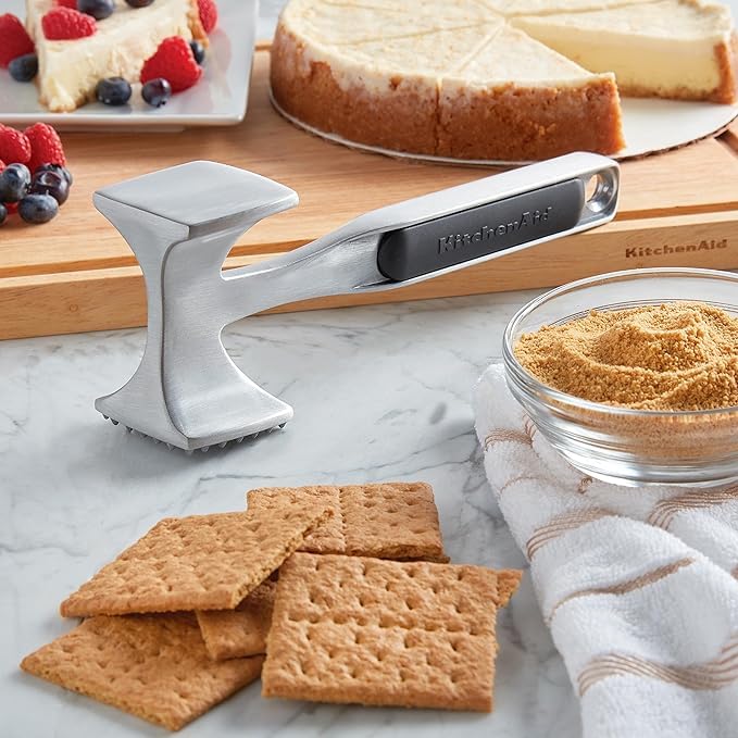 KitchenAid - Meat Tenderizer, Gourmet Meat Tenderizer Hammer with Dual Sides & Ergonomic Handle - Ideal for Chicken, Beef, Pork, Cutlets, Nuts, & More