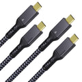 [2 Pack 3.3Ft] Thunderbolt 4 Cable, 40Gbps Thunderbolt Cable with 100W Charging and 8K Compatible with Thunderbolt 4 Monitor, Docking Stations and More