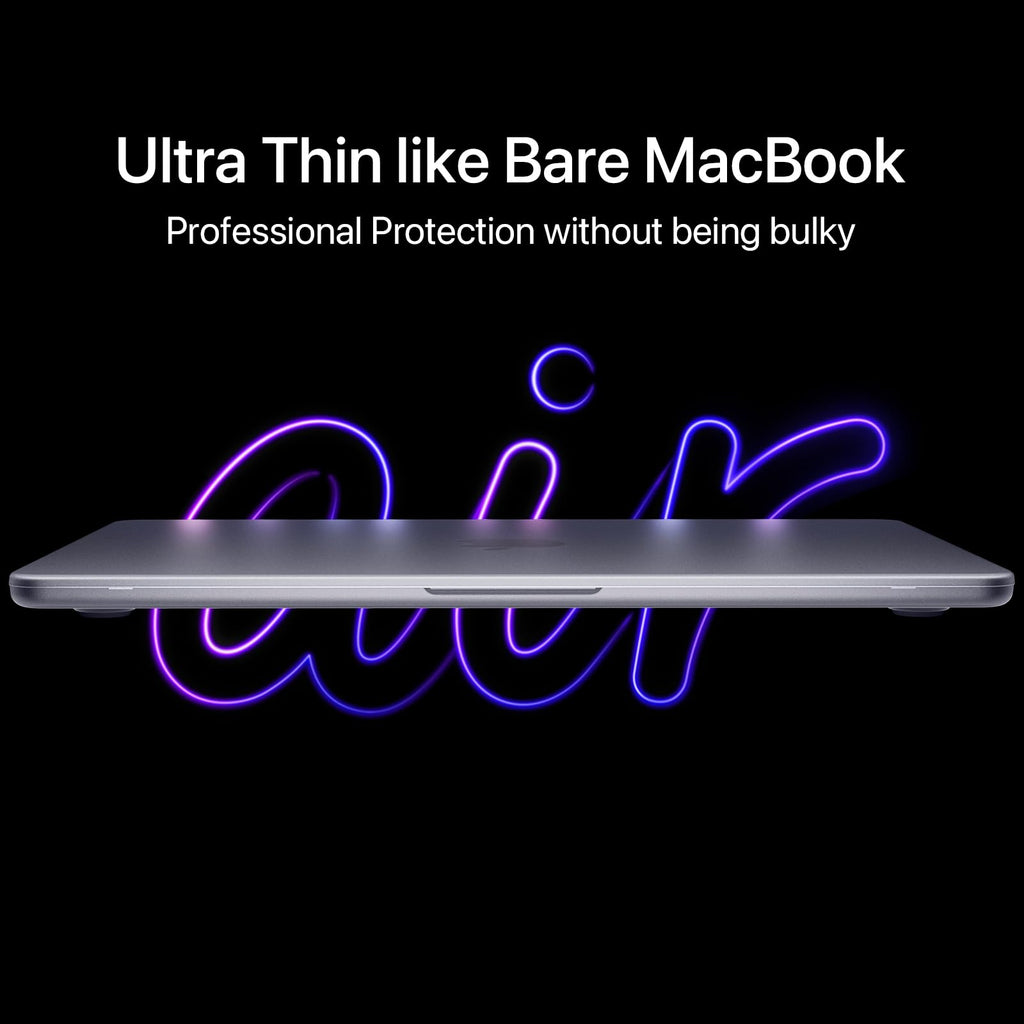 Soonjet Invisible Armor for MacBook Air 15 inch Case 2026-2023 New M5-M2 [Same as Bare Device] [Scientific Slim] Protective Hard Shell Translucent Cover for Laptop - Matte Clear