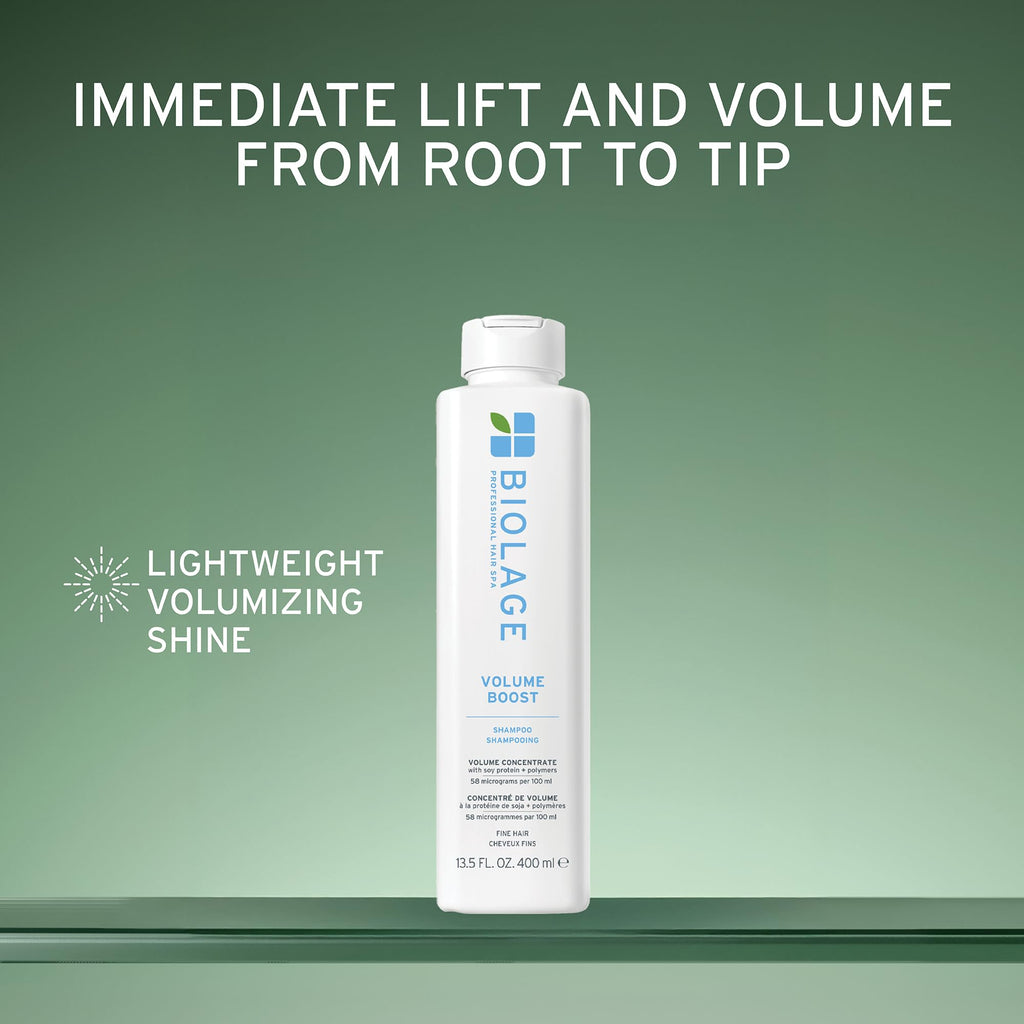 Biolage VolumeBoost Shampoo, Lightweight Volume & Shine, For Fine Hair, Paraben & Silicone-Free, Vegan