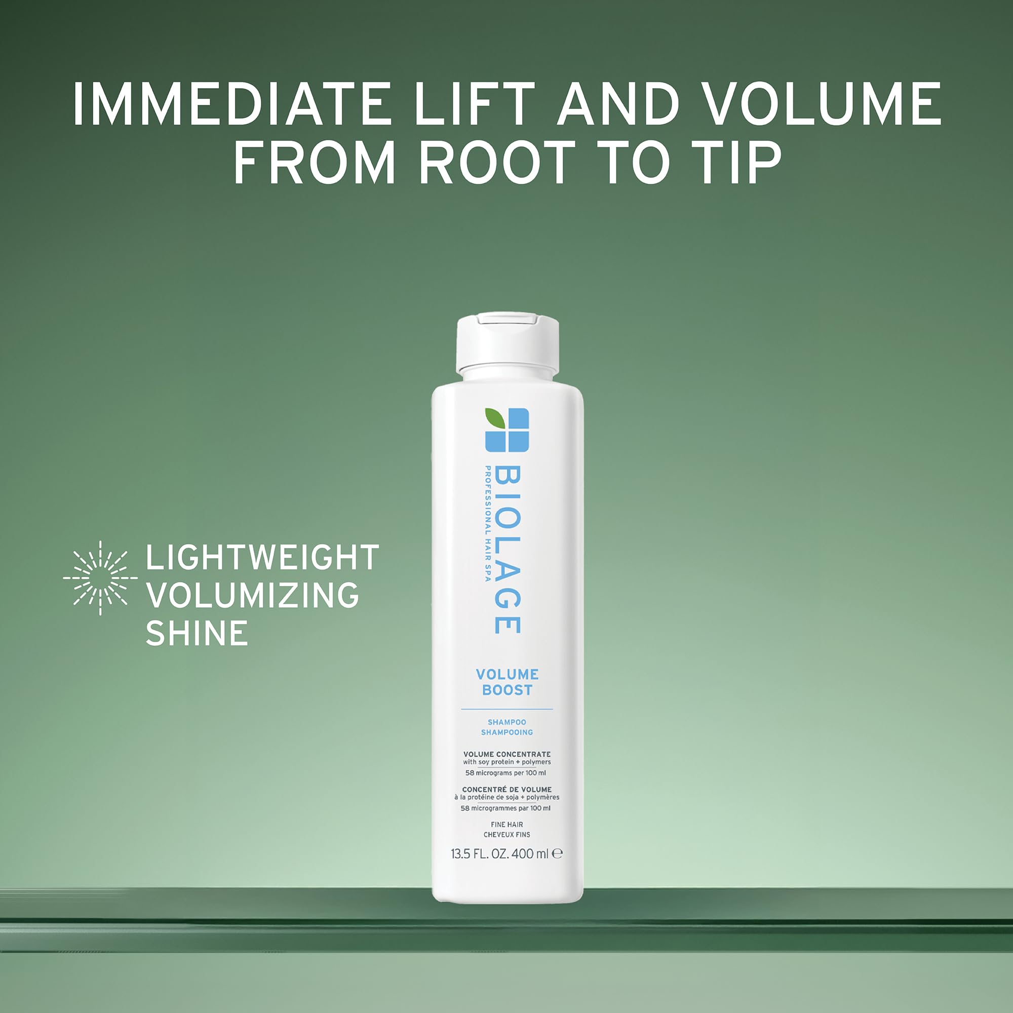 Biolage VolumeBoost Shampoo, Lightweight Volume & Shine, For Fine Hair, Paraben & Silicone-Free, Vegan