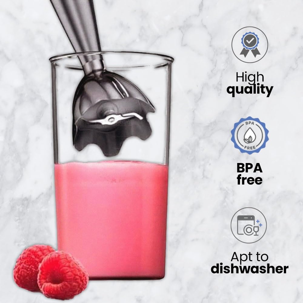 Anakel Home Measuring Cup of Plastic with Measurements for Hand Blenders | Kitchen Essentials 0.6L for Blending and Measuring food