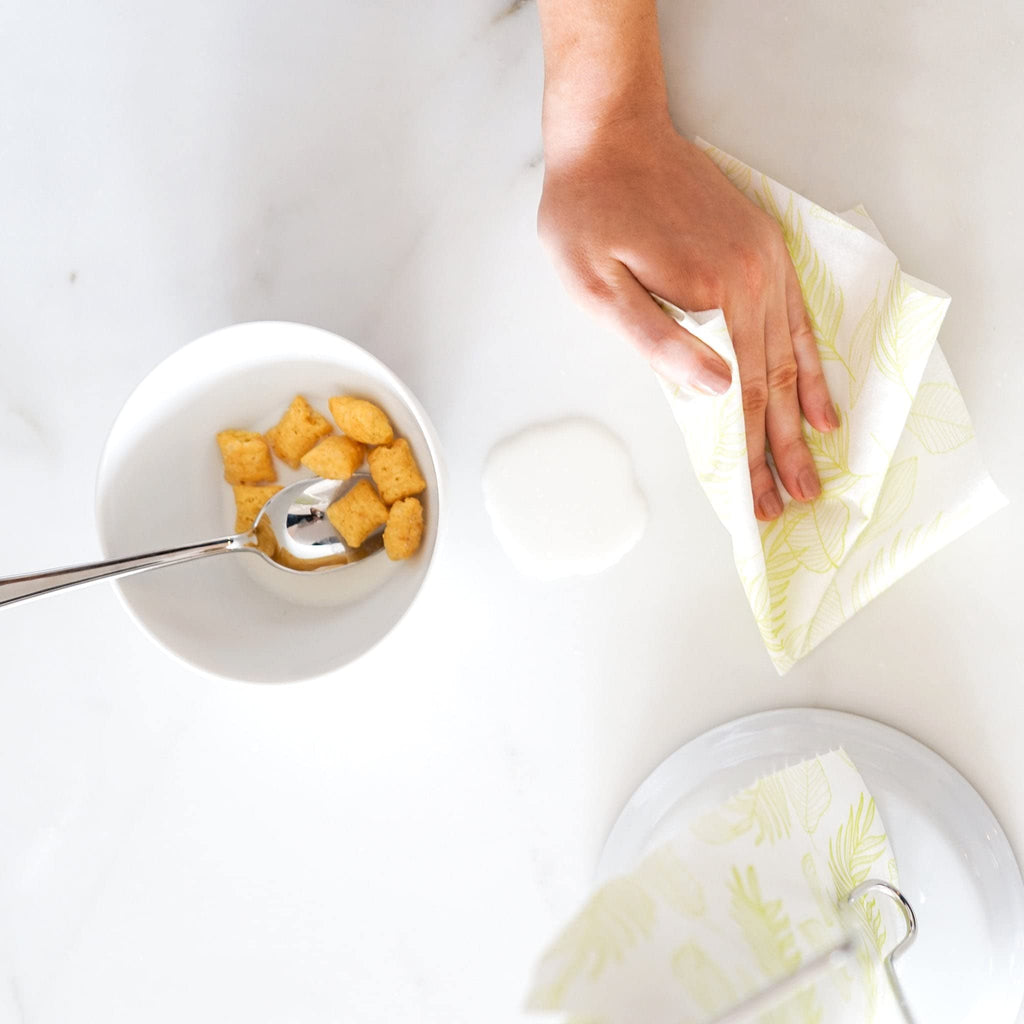 Full Circle Tough Sheets Reusable Plant-Based Paper Towels – Super-Absorbent, Bamboo Towels - Multi-Use Cleaning Products - 30 Sheet Roll