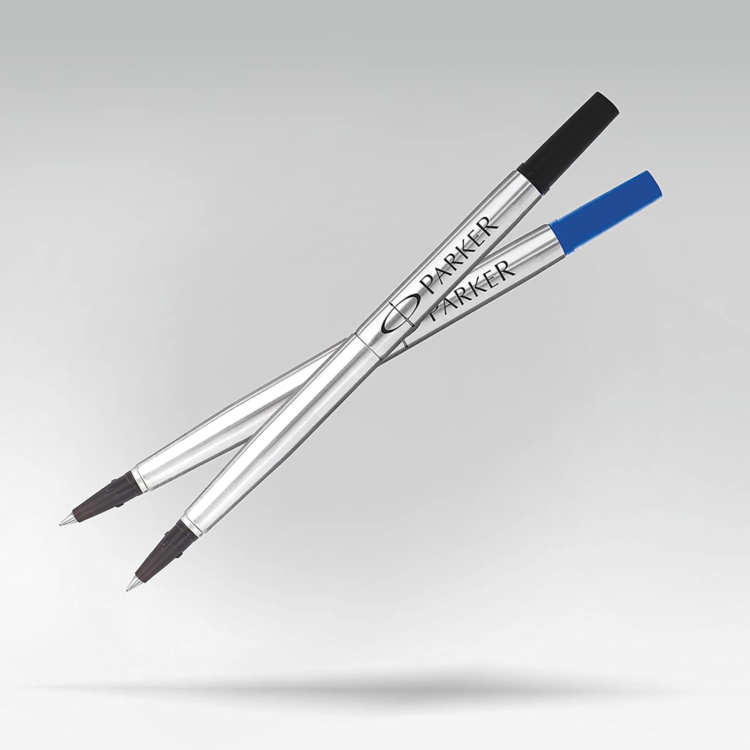 Parker Rollerball Refill Medium Nib, Blue, Pack of 2