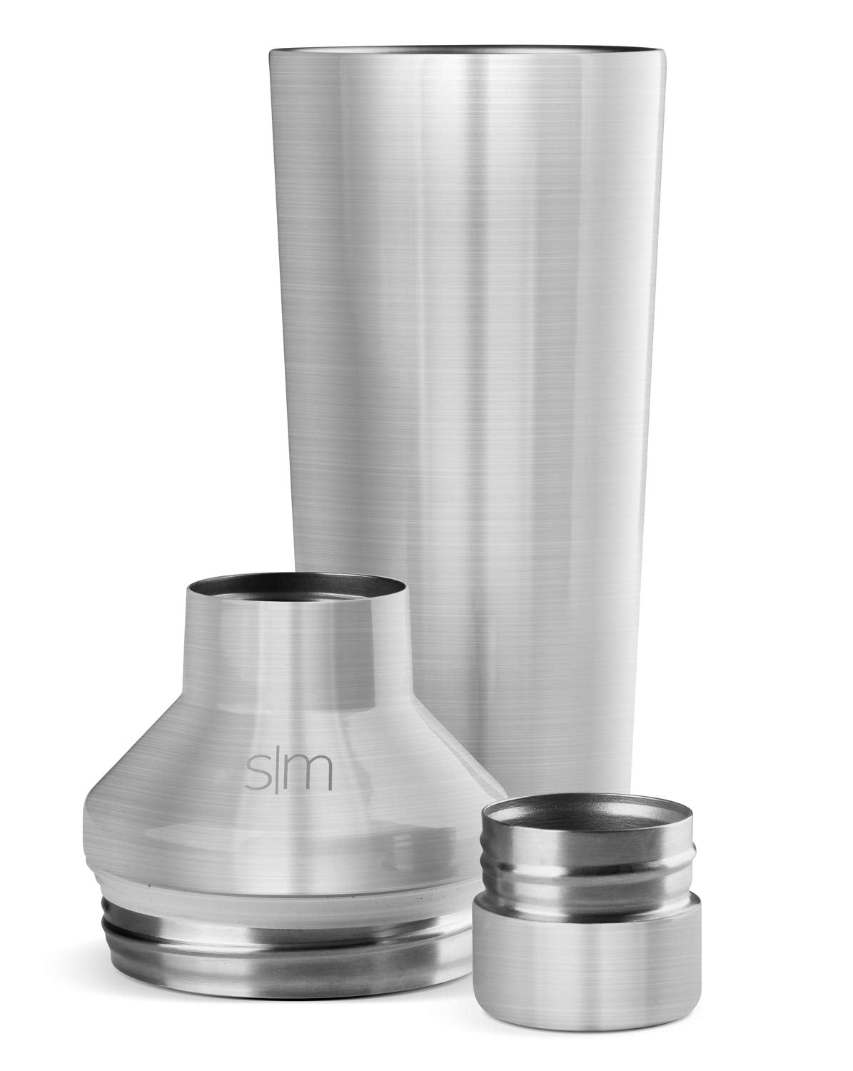 Simple Modern Cocktail Shaker for Bar with Jigger Lid | Stainless Steel Gifts for Women & Men | Classic Cocktail Shaker | 20oz | Simple Stainless