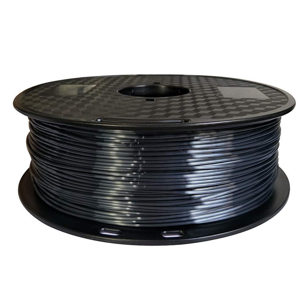 CC3D Silk Black PLA Filament 1.75mm 3D Printer Silky Shine Metallic Gold PLA 3D Printing Materials 1Kg Spool Widely Compatible FDM 3D Printer