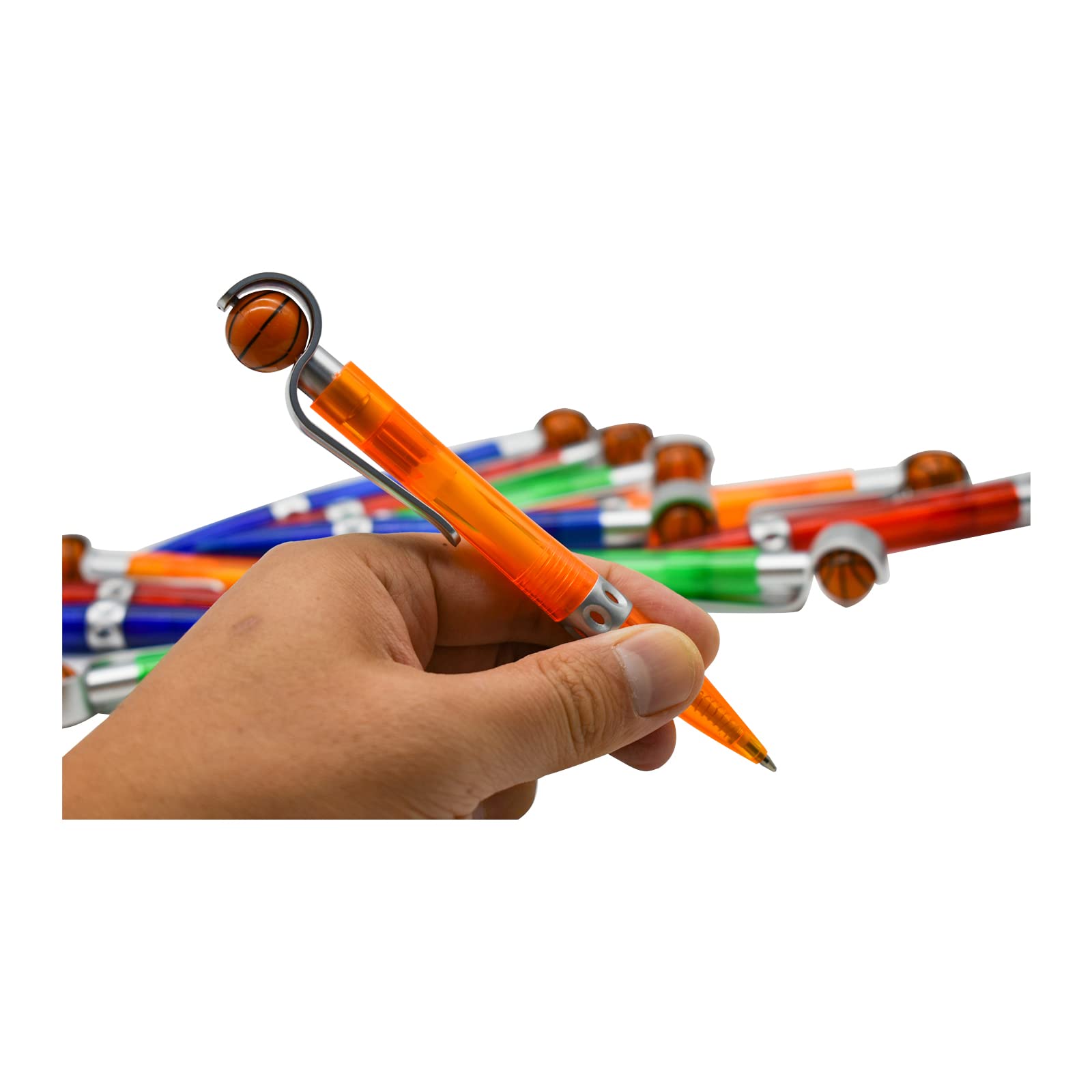 Lopenle 32PCS Novelty Basketball Pens Sports Ballpoint Pens Cool Sports Writing Pen For Stationery School Office Desk Decor Accessories