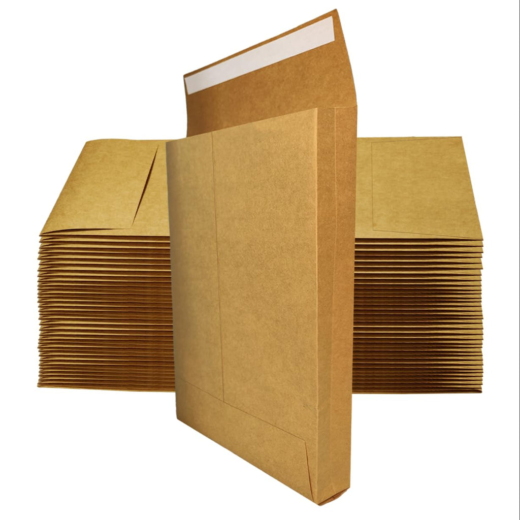 Tanshuqin 10.24" x 15.6" Expandable Envelopes Large Kraft Envelopes Catalog Envelopes for Home Office Business Storage and Organizing, Photos, Documents (20 PCS)