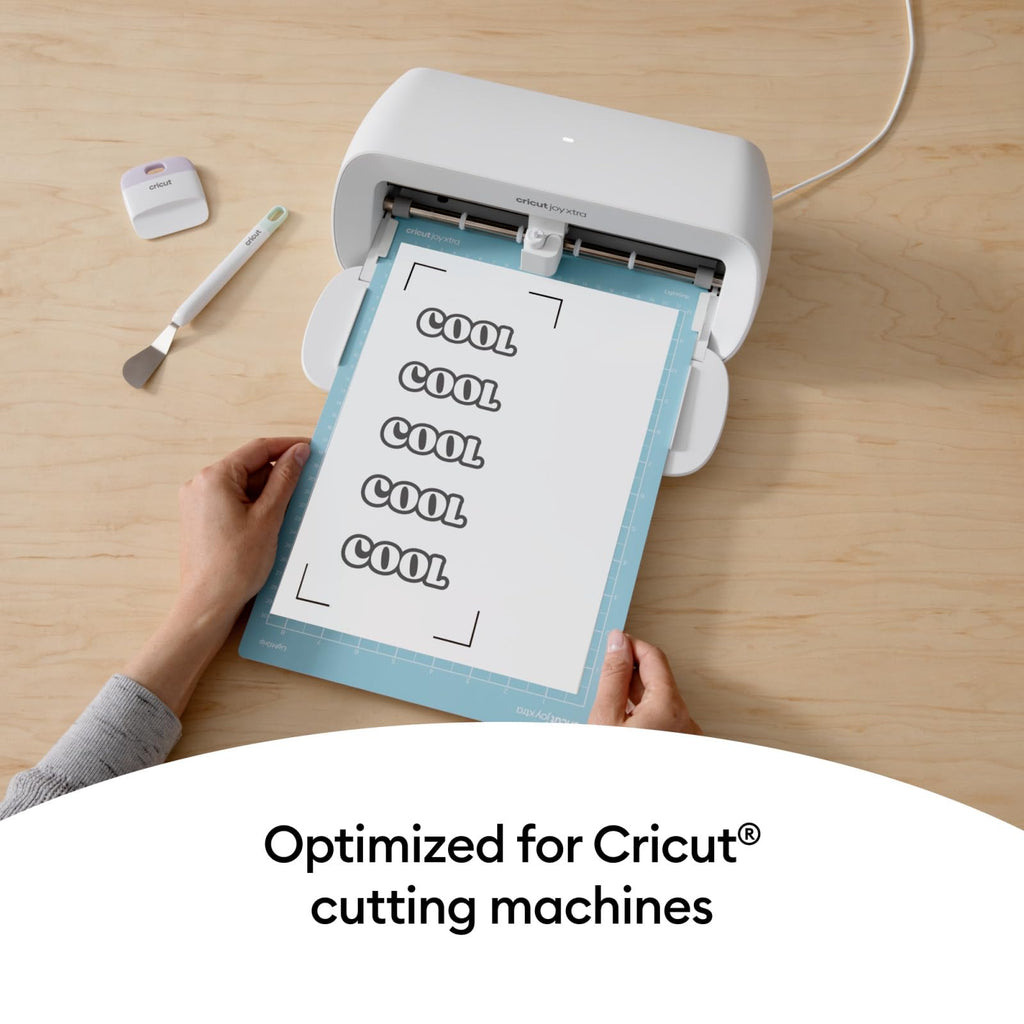 Cricut Printable Vinyl, 40 Transparent Sheets (8.5" x 11") - Compatible with Inkjet Printers - for Joy Xtra, Explore, & Maker Machines