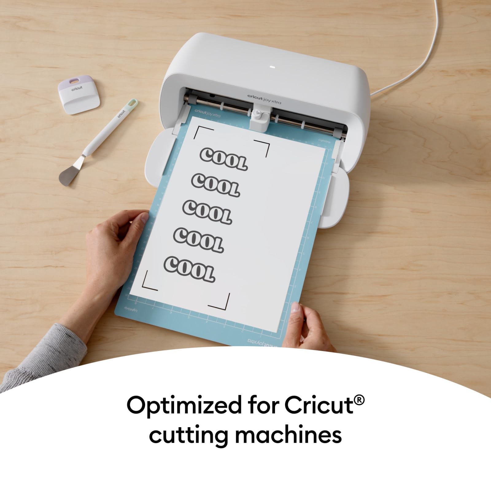Cricut Printable Vinyl, 40 Transparent Sheets (8.5" x 11") - Compatible with Inkjet Printers - for Joy Xtra, Explore, & Maker Machines