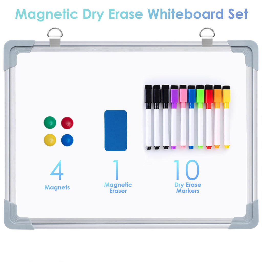 Small Weekly White Board Calendar Dry Erase for Wall, ARCOBIS 12" x 16" Magnetic Calendar Whiteboard, Hanging Double-Sided Board for Planning, Memo, to Do List, Drawing, School, Home, Office