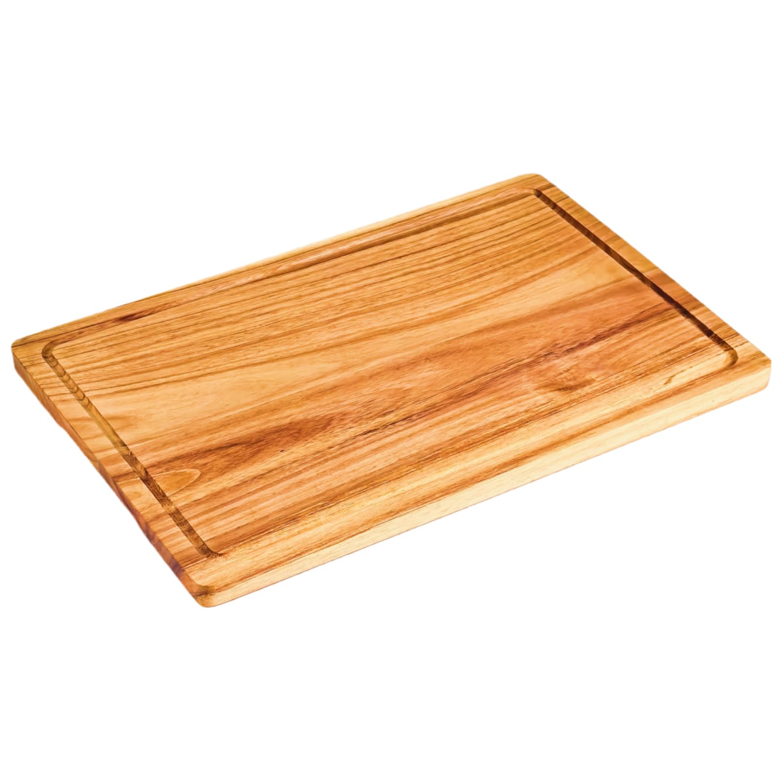 Wood Cutting Boards with Juice Groove (15'' x 10''), Acacia Wood Cutting Board for Kitchen, Wooden Cutting Board for Meat, Cheese, Fruits, and Vegetables (1, Acacia Wood Color, 15'' x 10'')