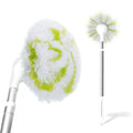 Fieploom Tub Tile Scrubber Brush with 28" Extendable Pole, 1 Pc Non-Scratch Soft Tub Brush Mop, Bathroom Brush with Long Handle for Bathtub Shower Sink Basin Tile Wall