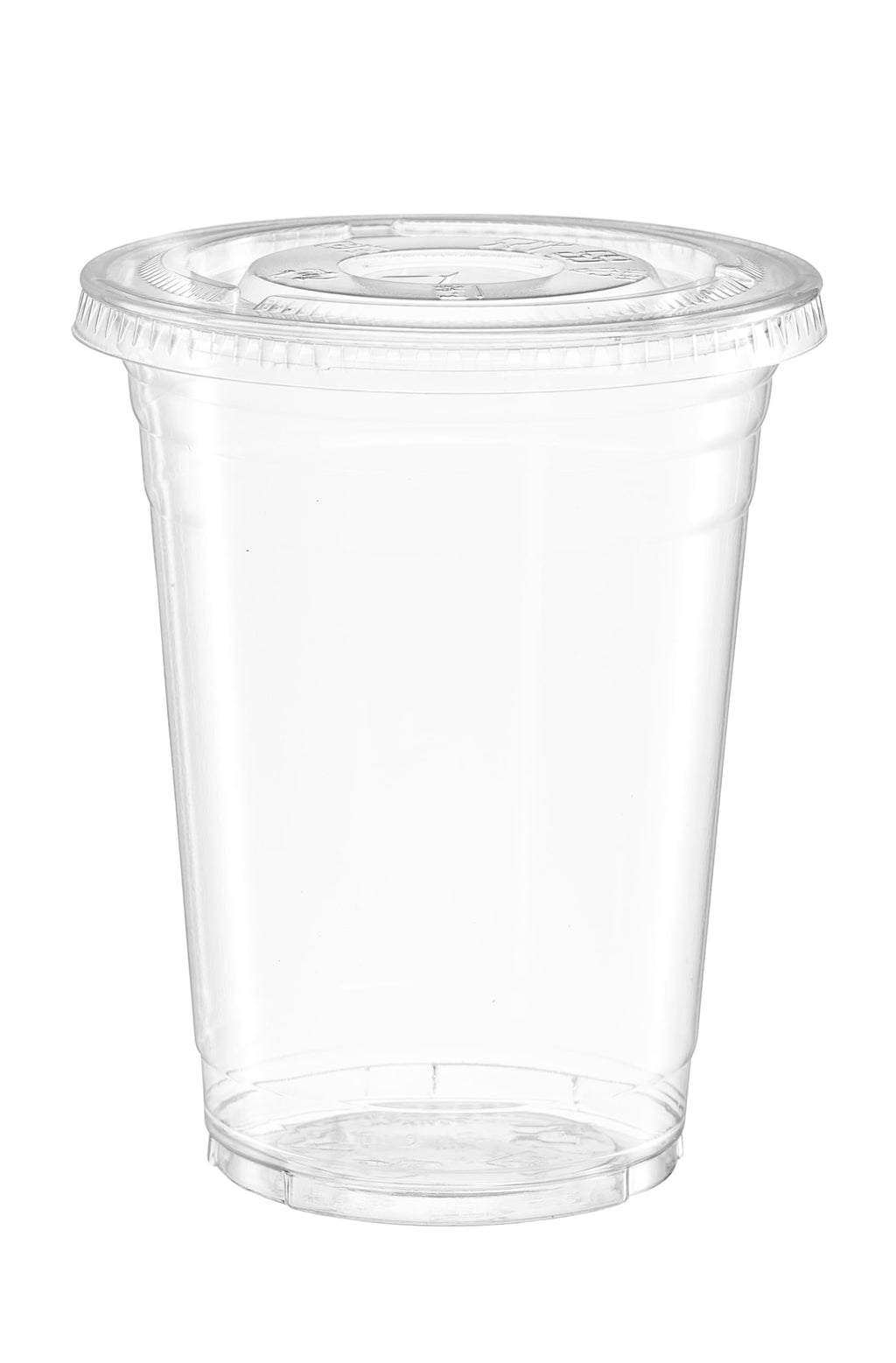 Gusto [16 oz. - 100 Count] Clear PET Cups with Lids, Disposable Coffee Cups with Flat Lids - Ideal for Cold Beverages, Smoothies, and to-Go Drinks - Formerly Comfy Package