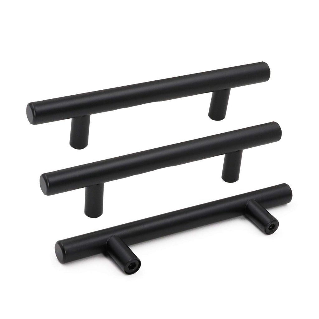 15Packs 3-3/4 inch 96mm Black Kitchen Cabinet Handles Cabinet Door Handle Pull Kitchen Cupboard Handle Black Drawer Pulls