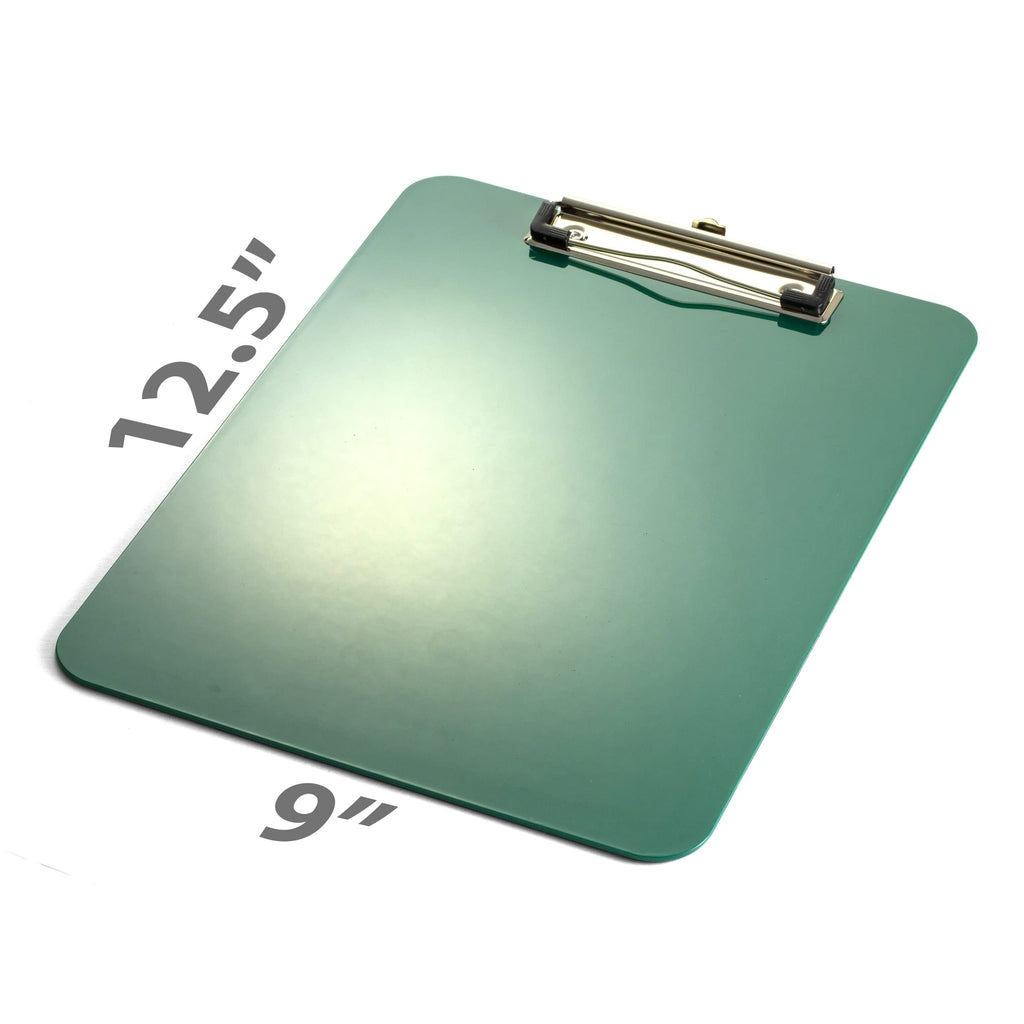 Officemate Recycled Plastic Clipboard, Letter Size, Green, Pack of 6 (83084)