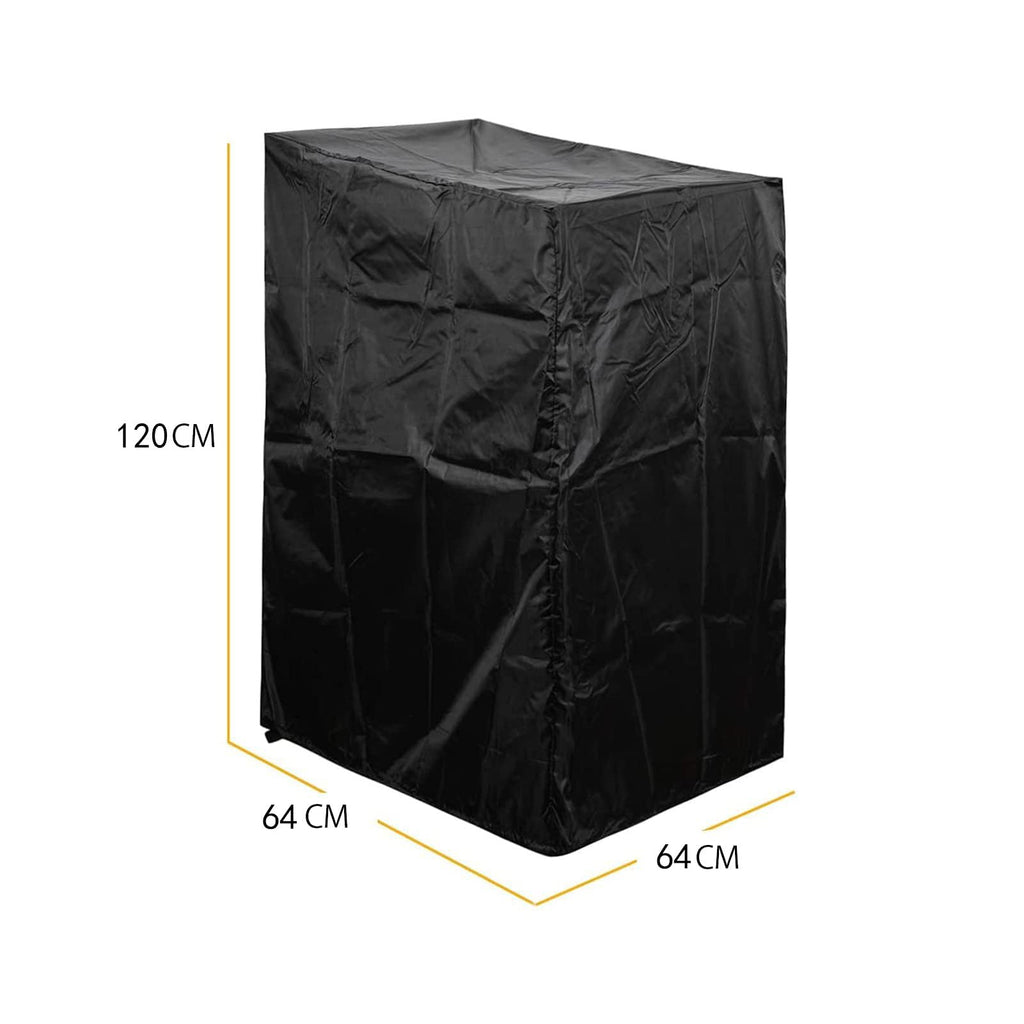 WANGYZJ Garden Chair Covers, 210D Outdoor Patio Furniture Covers, Waterproof Outdoor Lawn Patio Furniture Covers for Stackable Chairs (Black, 64 x 64 x 120)