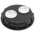 ZUDKSUY 6.5 Inch IBC Tote Tank Lids Cover with 2 Plug Fine Thread, Chemical Resistance IBC Tank Cover for Chemical and Other Industries Storage Tank