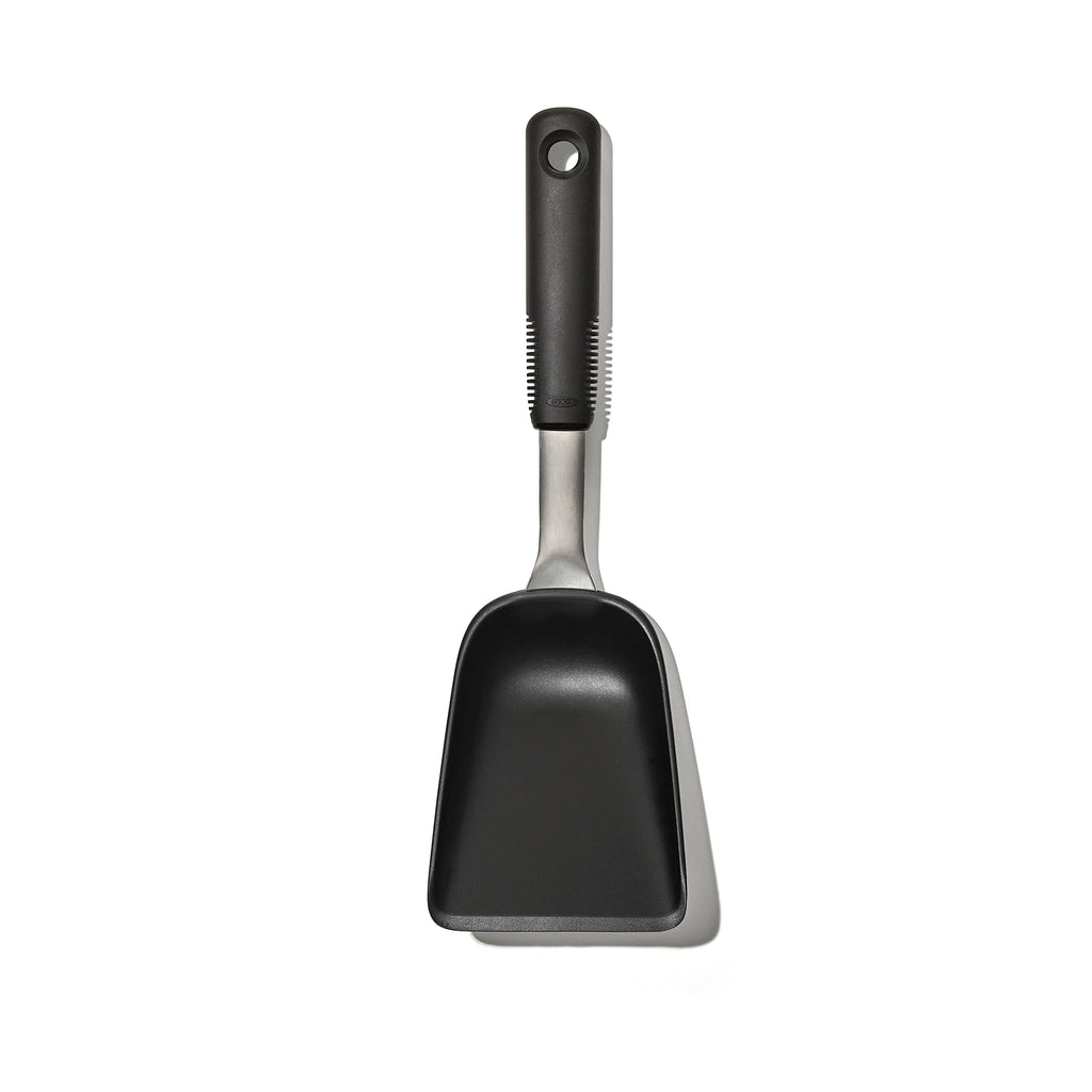 OXO Good Grips Sheet Pan Roasting Scoop for Vegetables and More, Black