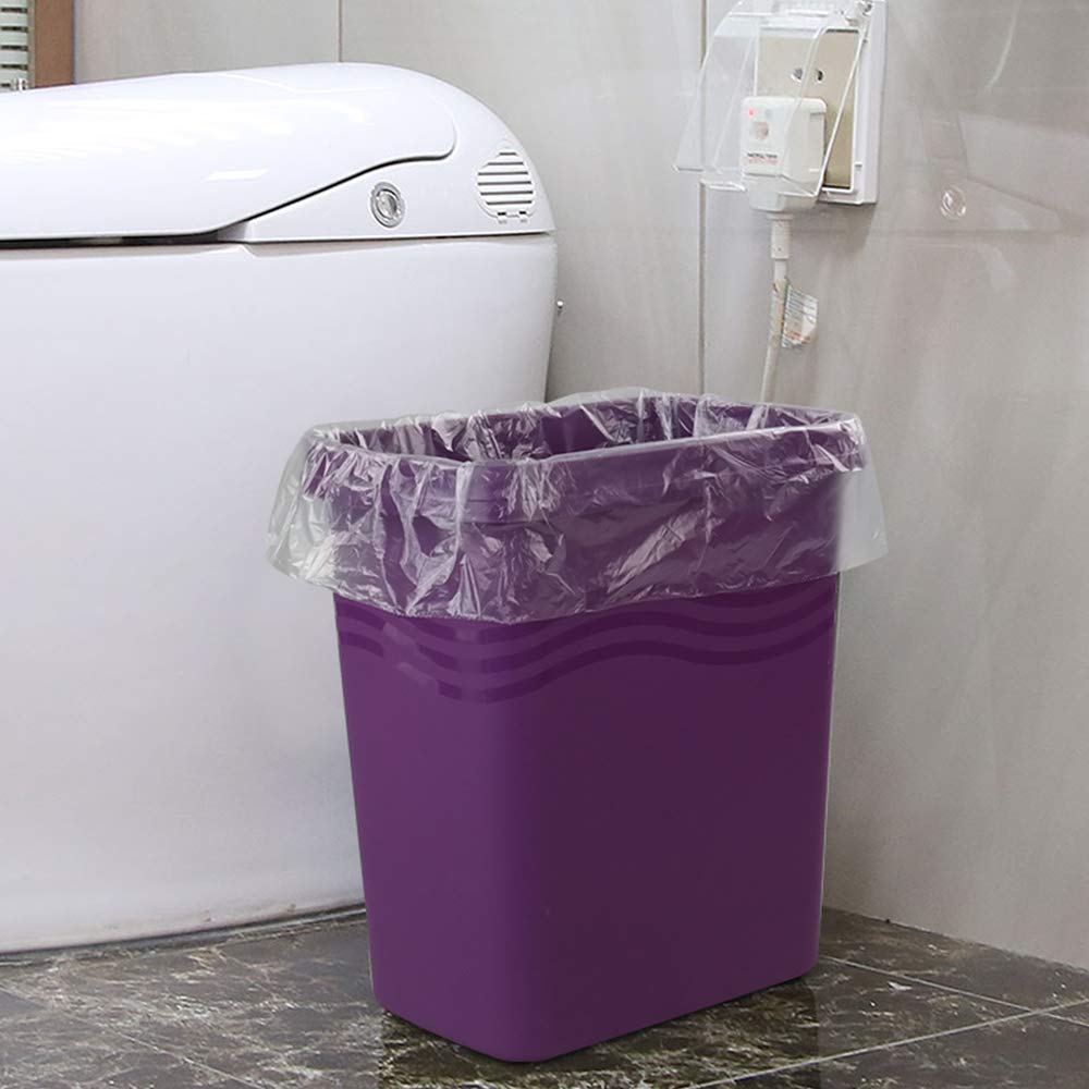 Farmoon 15L Clear Garbage Bags, Trash/Rubbish/Wastebasket Liners(9 Rolls, 225 Counts)