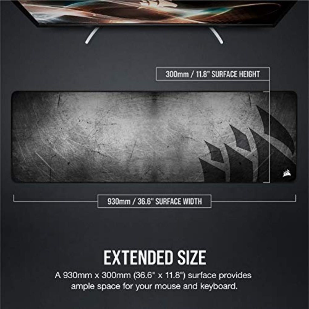 Corsair MM300 PRO Premium Spill-Proof Cloth Gaming Mouse Pad Extended - Multicolor