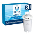 Brita Standard Replacement Filter, Reduces Contaminants while keeping healthy minerals, Certified by WQA to reduce Chlorine for improved taste, Made without BPA, Replace after 151 litres, 3 Count