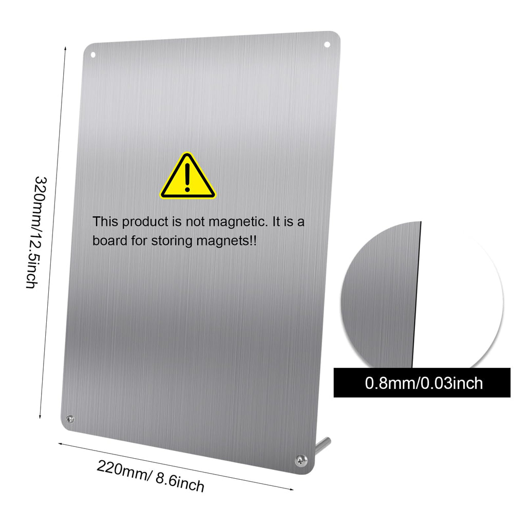 2Pack Magnetic Boards 12.6" x 8.6" Magnet Bulletin Board Magnet Display Suitable for Wall Cubicle Pre-Drilled with Screws