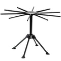Ourokhome Collapsible Pasta Drying Rack, Plastic Foldable Homemade Fresh Spaghetti Stand Dryer Noodle Hanger for Kitchen with 10 Arms, Stable, Easy Storage, Quickly Set Up (Black)