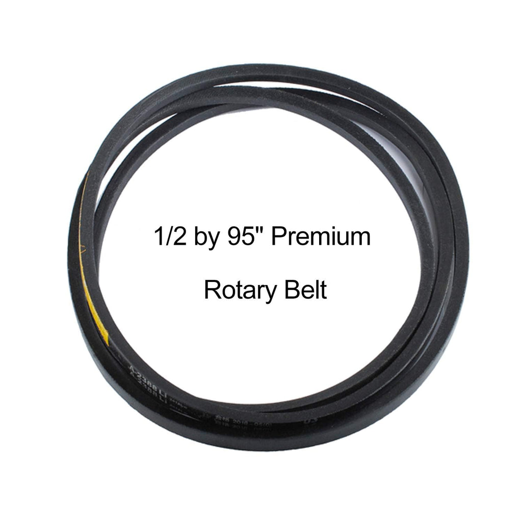 Premium Belt 144959, 138255, 130801 Compatible with Craftsman Sears Roper Poulan Pro，1/2'' X 95'' Premium Belt Lawn Mower Parts,Fit for Craftsman LT1000 LT2000 LT3000 42'' Lawn Mower