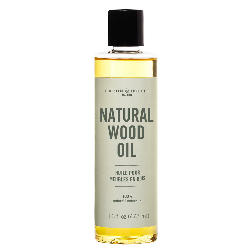 Caron & Doucet - Natural Wood Conditioning Oil - 100% Plant Based Wood Conditioning and Polishing Oil - Orange Scented - Suitable for Natural Furniture. (473 ml (Pack of 1))