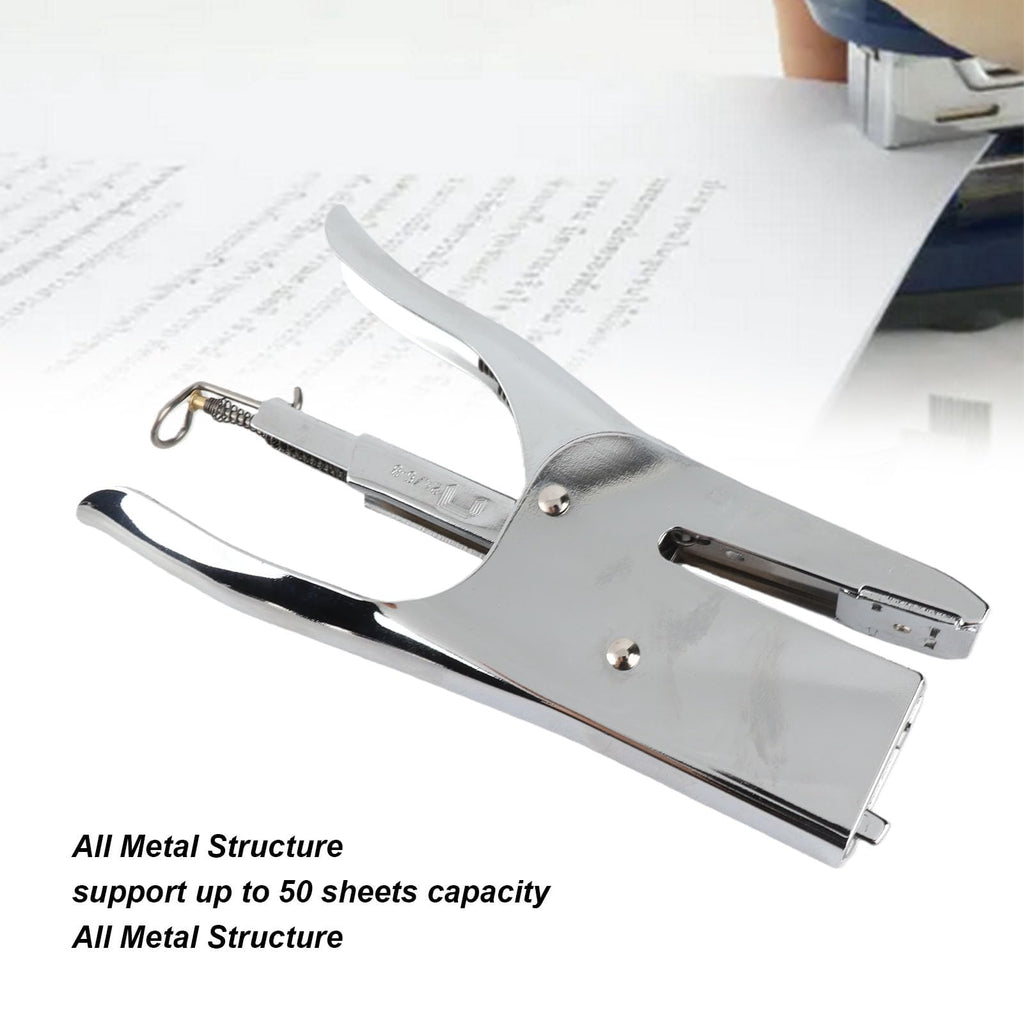 Heavy Duty Stapler, Large Capacity Metal Plier Office Stapler for 40 Sheets, Compact Handheld Stapler for School Home Office Use