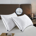 JSWF Bed Pillows for Sleeping Queen Size 2 Packs，Ultra Soft Fluffy ，Premium Soft Down Alternative Fill Set of 2 for Back,Zipper Opening Design, can add and Remove Filler According to Your Needs