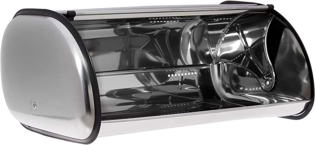 Home-it Stainless Steel Bread Box for Kitchen, Bread bin, Bread Storage Bread Holder 16.5x10x8